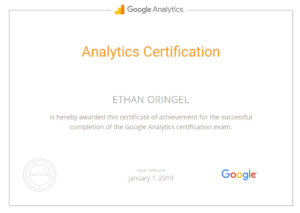 Google Analytics Certification